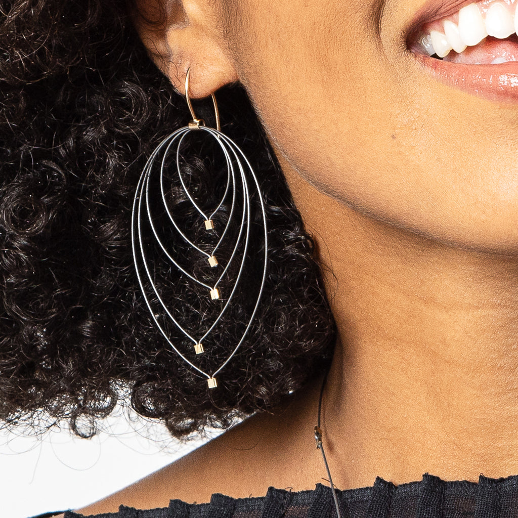 Grad Circle Triplet Hook Earrings – Meghan Patrice Riley