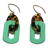 MPR x IMAGINARIUM: Tortoise Teal Earrings