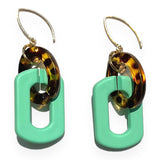 MPR x IMAGINARIUM: Tortoise Teal Earrings