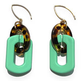 MPR x IMAGINARIUM: Tortoise Teal Earrings