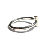 MPR x NU/NUDE Double Perpendicular Tuyau Ring