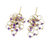 Multi-Interlock Hook Earrings with Stones