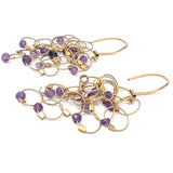 Multi-Interlock Hook Earrings with Stones