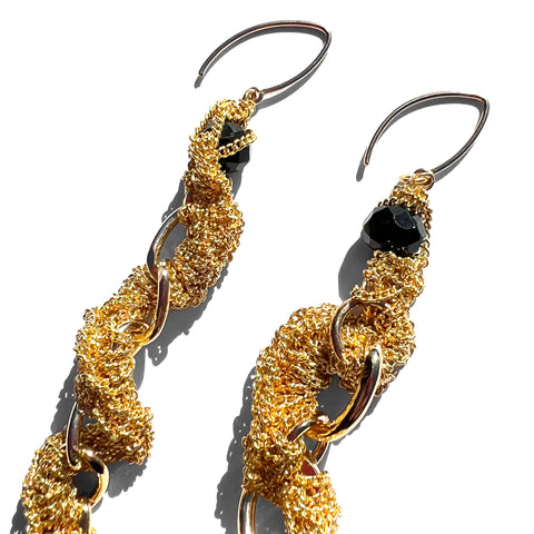 Sleek And Elegant Silver Rectangle Link Chain Drop Earrings | Western Long  Danglers Earrings Alloy For Women and Girls