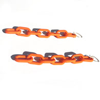 MPR x THE IMAGINARIUM: Mylar Balloon Chain Large Link Hooks in Neon Tangerine